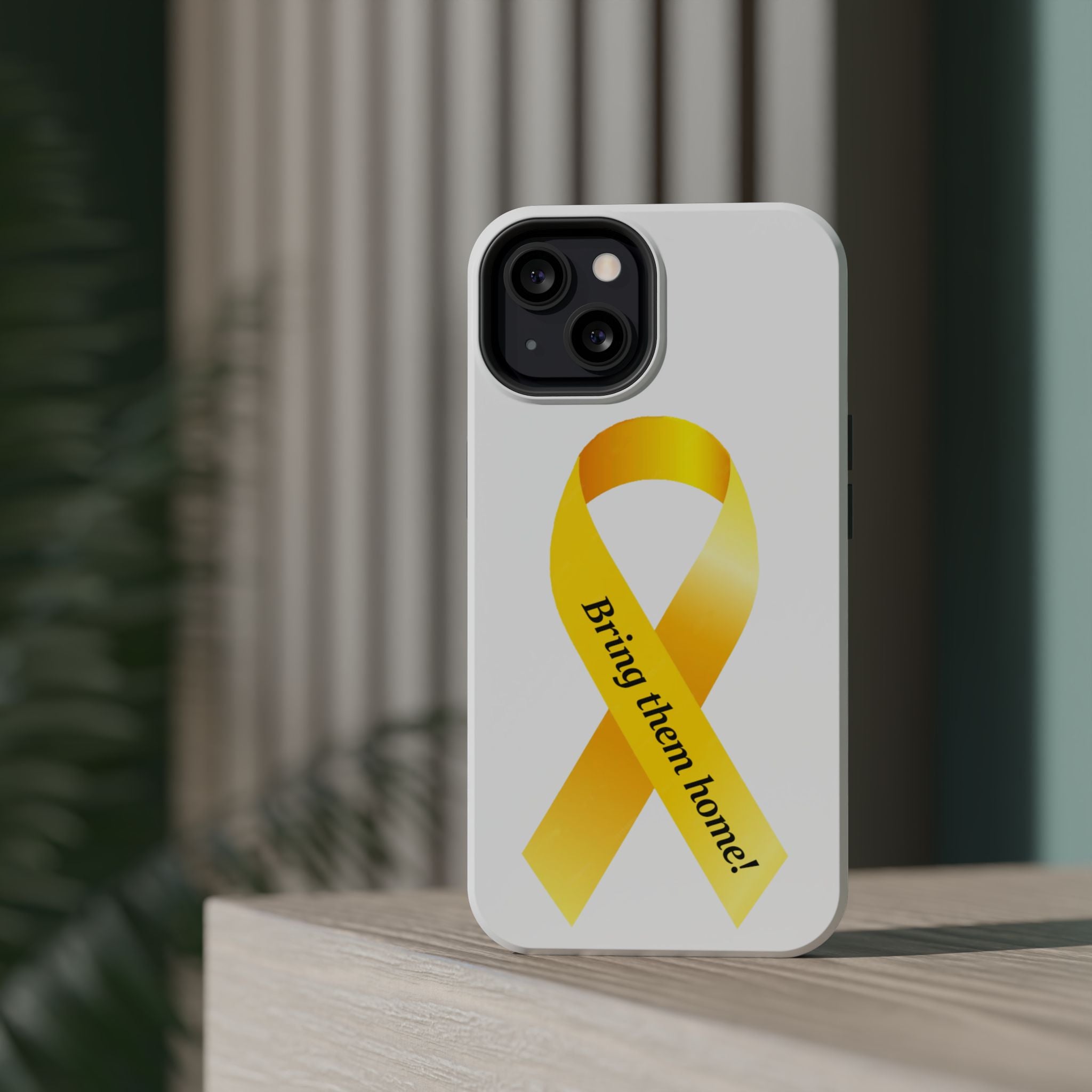 Yellow Ribbon bring them home Magnetic phone Cases