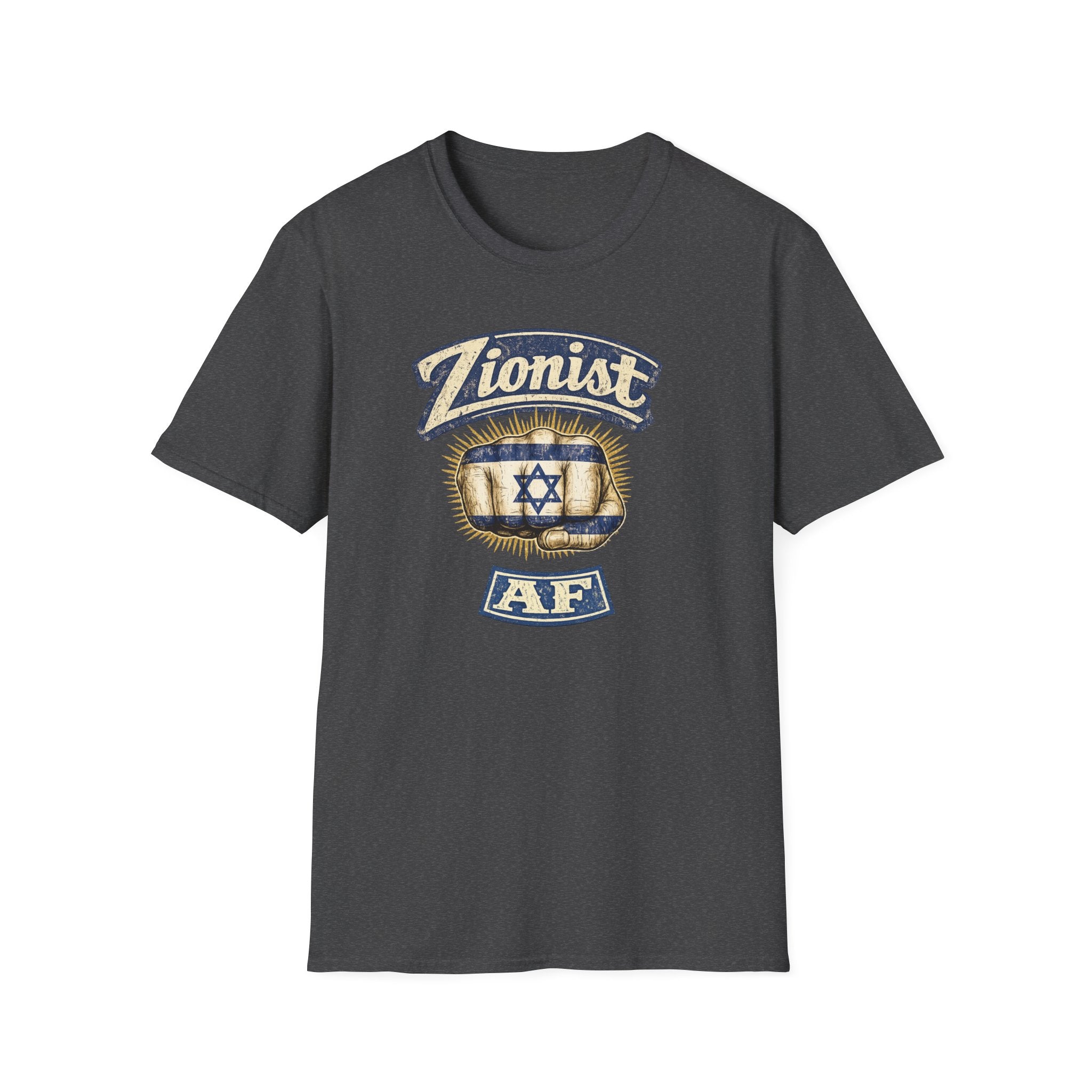 Zionist AF T-Shirt | Israeli Flag Ring Graphic Tee