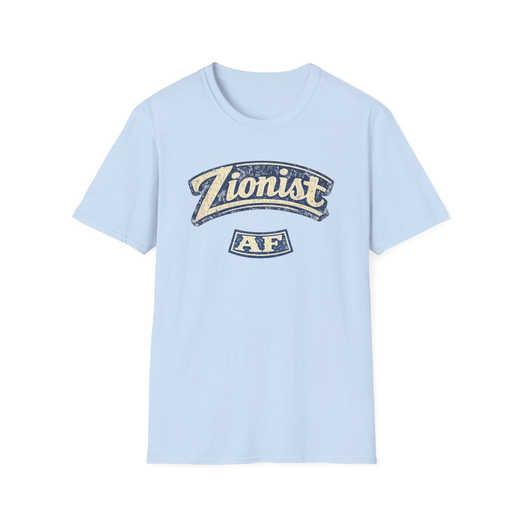 Zionist AF T-Shirt | Retro Script Zionism Tee