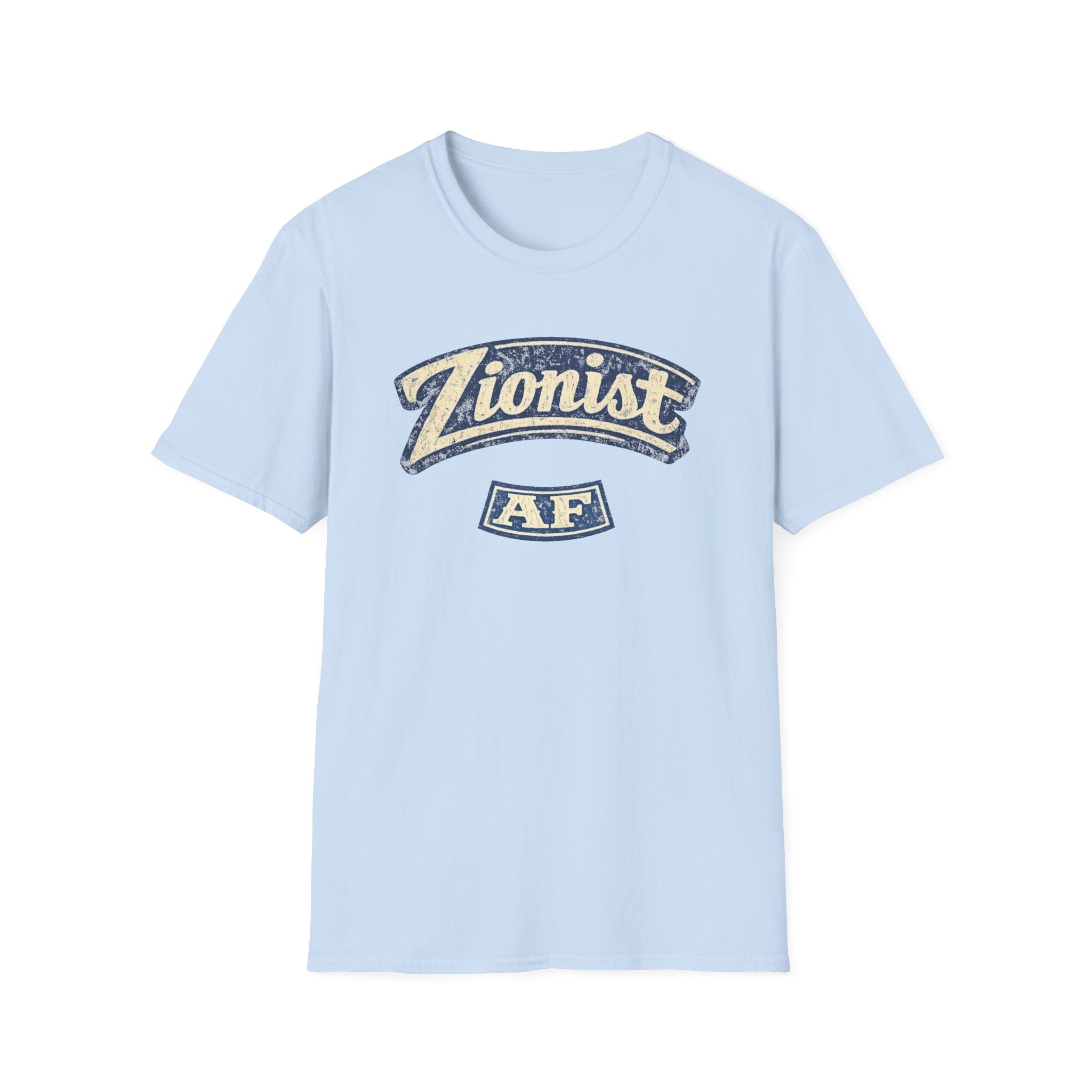 Zionist AF T-Shirt | Retro Script Zionism Tee