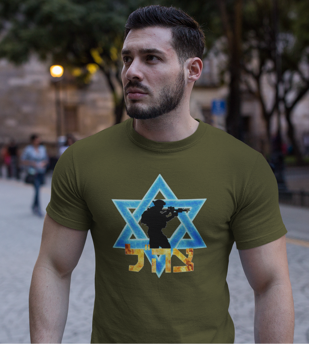 IDF fire and lightning Unisex Softstyle T-Shirt