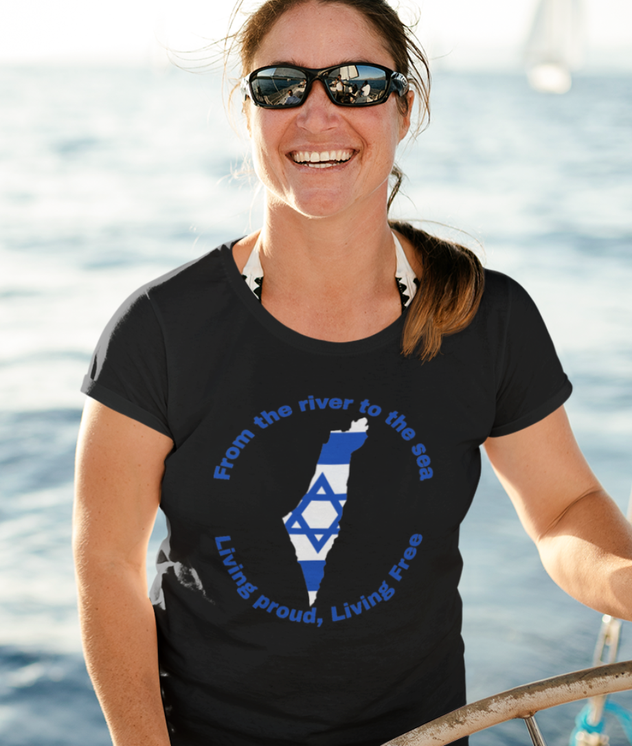 Living proud, living free - Israel unisex T-Shirt
