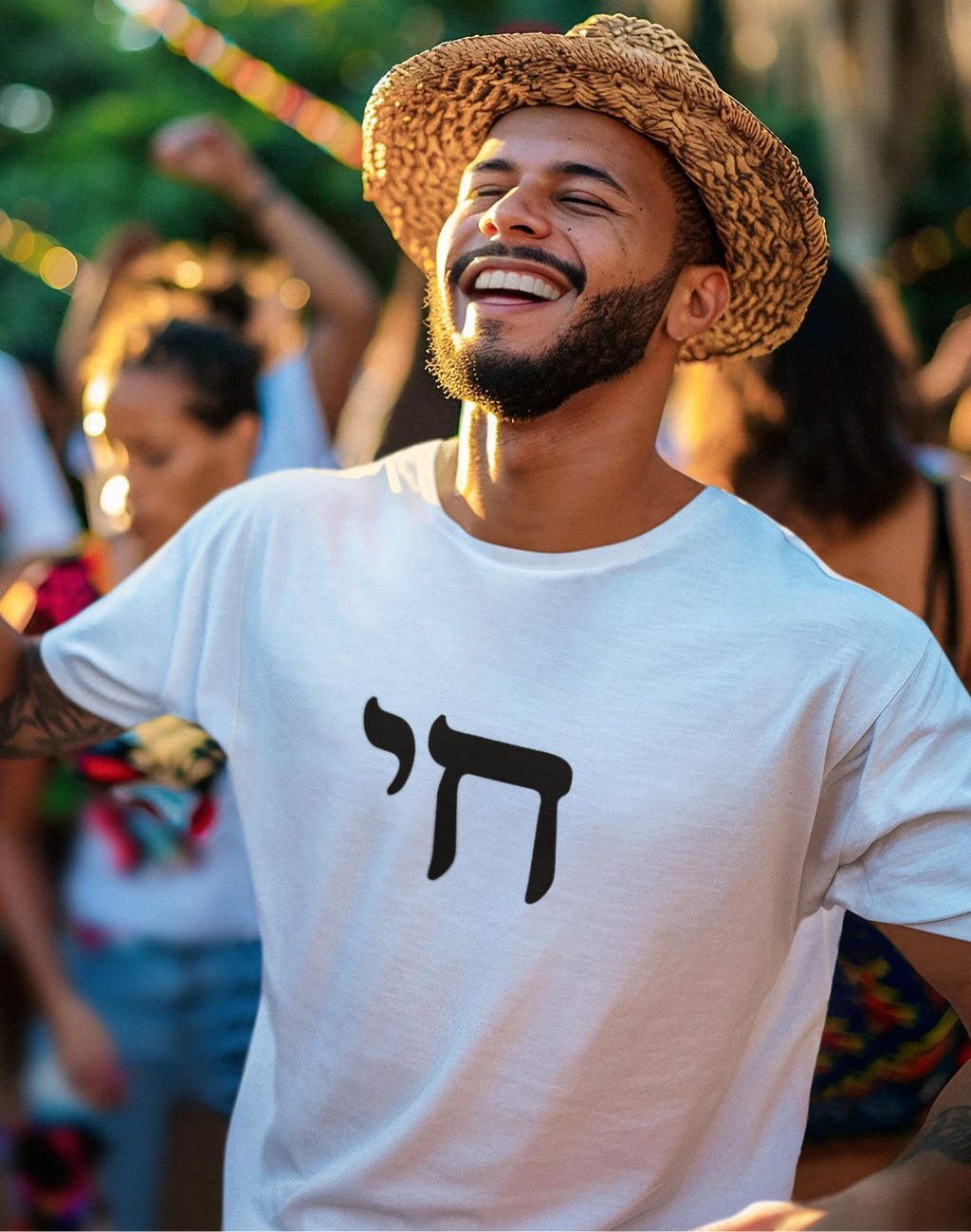 Chai Life Hebrew 2 Unisex Softstyle T-Shirt
